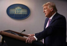 Trump’s Border Moves: A Fascist Overreach? Person speaking at a podium with White House emblem