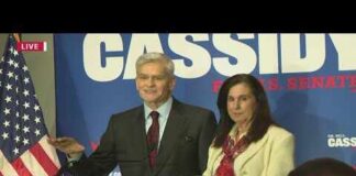 Cassidy speaks after projected loss in Republican primary, thanks supporters after 12 years