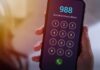 Shocking Hotline Failure: Calls Dropped, Help Denied A smartphone displaying the 988 Suicide & Crisis Lifeline dial pad