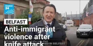 Anti-immigrant violence erupts across Belfast after knife attack • FRANCE 24 English