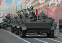 Could Belarus Become Russia’s Next Launchpad? Military tanks in formation during a parade