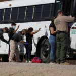 Judge: President Can’t Rewrite Immigration Law People being searched by border patrol officers