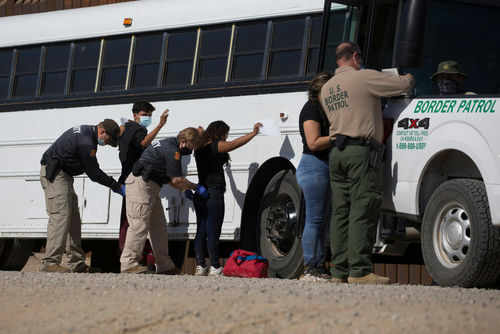 us-border1973414852jpg People being searched by border patrol officers