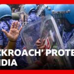 Exam Crisis Sparks Massive Youth Demonstrations India's 'cockroach' protest continues after police crackdown | BBC News