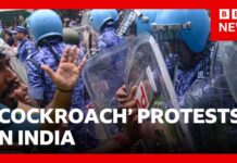 Exam Crisis Sparks Massive Youth Demonstrations India's 'cockroach' protest continues after police crackdown | BBC News
