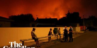 Thousands evacuated in south of France as wildfire rages across pine forest