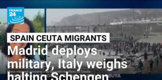 Spain to deploy military to restore order in Ceuta after thousands of people breach Morocco’s border