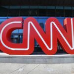 CNN’s Iran Numbers Hand Republicans A New Edge CNN red logo sculpture outside a building entrance