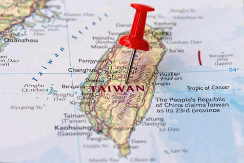 taiwan-map2445100739jpg Map with red pin on Taiwan island