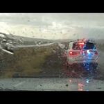 Rain, Speed and Seconds End in Disaster Watch: Dashcam captures vehicle slamming into 2 patrol cars on I-15 in Southern Utah