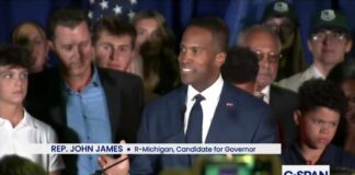 John James (R-MI) GOP Governor Primary Victory Speech