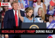 One Heckle Hands Trump an Easy Punchline Hecklers disrupt Trump at South Carolina rally to support Darline Graham