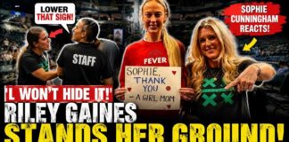 Riley Gaines Confronts Arena Staff Over Sign—Then Sophie Cunningham Did This