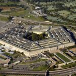 Pentagon building seen from above