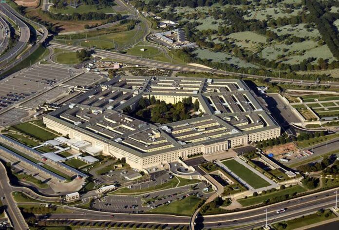 Pentagon building seen from above