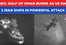 Gulf Of Oman Emergency As US Strikes Sink 3 Iran IRGC Tankers| CENTCOM’s Powerful Attack Video