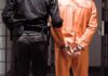From Release To Raid – Instantly Prisoner in orange jumpsuit handcuffed with guard standing beside