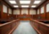 Utah Court Greenlights Death Row Fight Empty courtroom with wooden benches and judge's bench