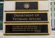 Department of Veterans Affairs building sign