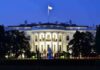 Trump’s $300M Ballroom Sparks Preservation Uproar The White House illuminated at dusk