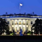 Trump’s $300M Ballroom Sparks Preservation Uproar The White House illuminated at dusk