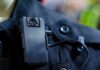 Knife Charge, Split-Second Shots – Why? Body camera clipped to a dark uniform