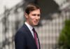 Shadow Accounts Alleged – Kushner Fires Back Jared Kushner in a navy suit outdoors